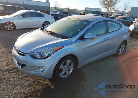 2012 Hyundai Elantra Gls (Ulsan Plant) z USA, uszkodzony, nr VIN KMHDH4AE4CU424091